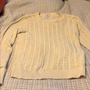 Gant Rugger off white cable crew neck sweater